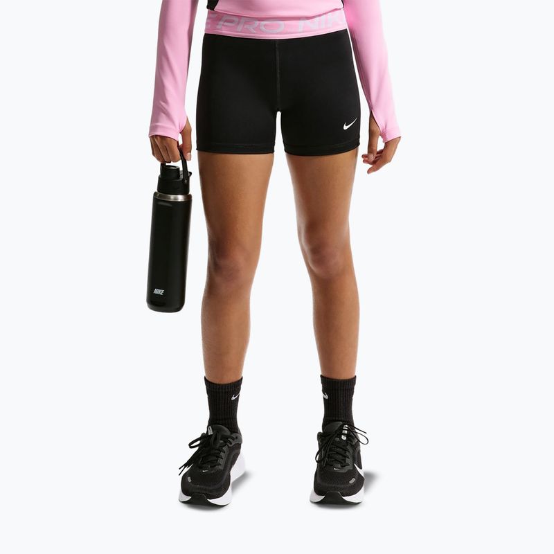 Children's shorts Nike Pro black/pink rise/white 7