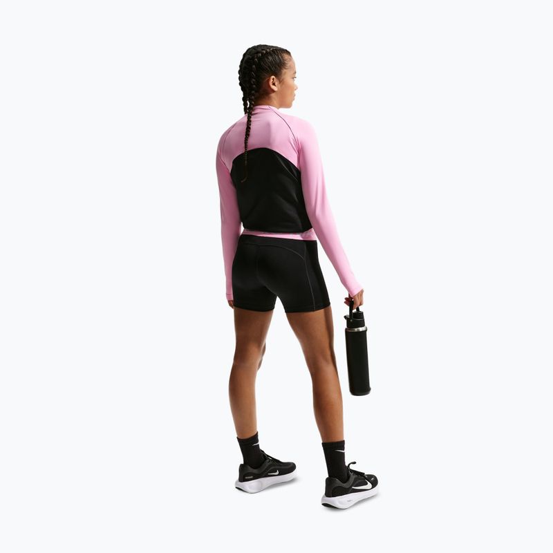 Children's shorts Nike Pro black/pink rise/white 4
