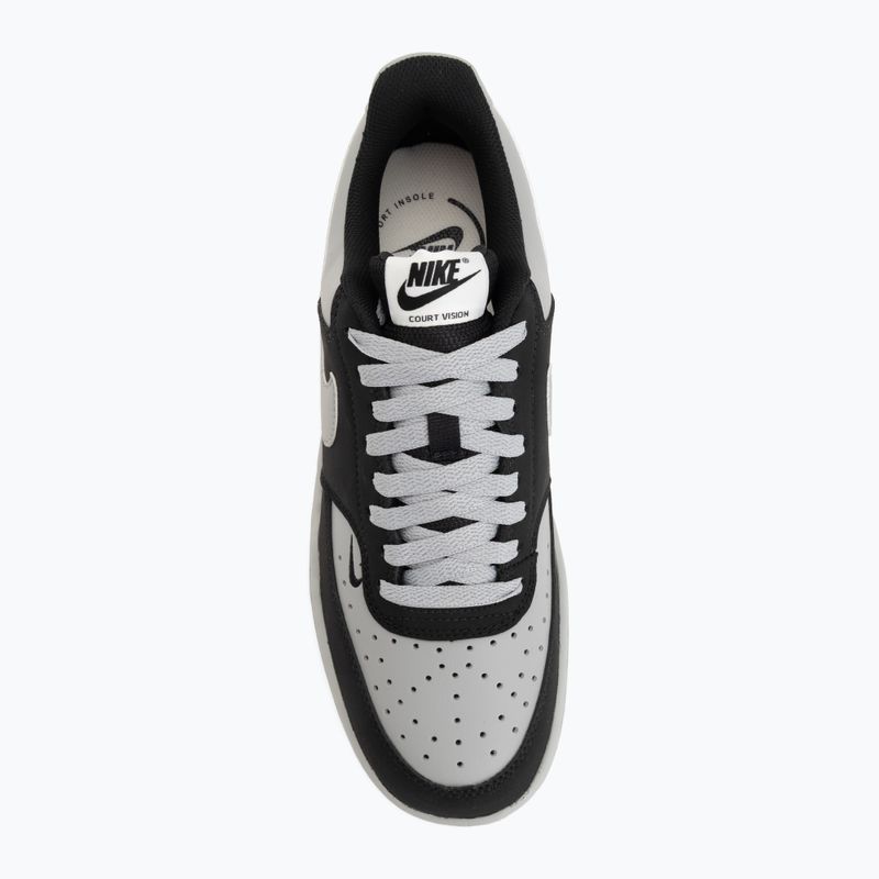 Men's shoes Nike Court Vision Low black/light smoke grey/sail/light smoke grey 5
