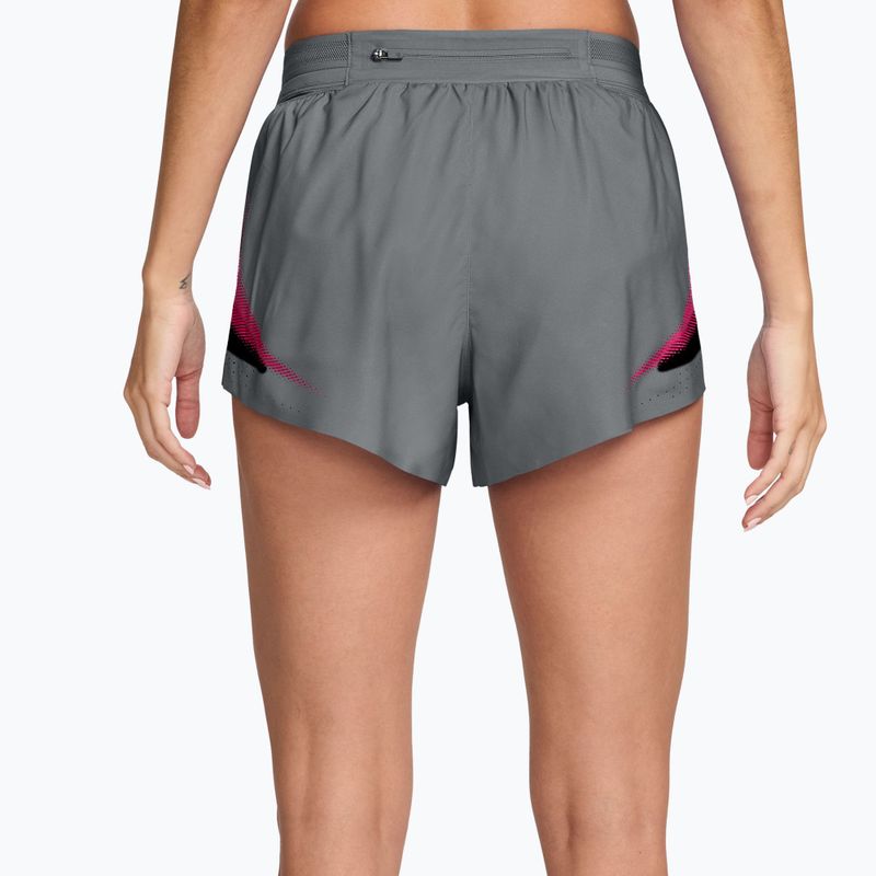 Women's running shorts Nike AeroSwift iron grey/white 2