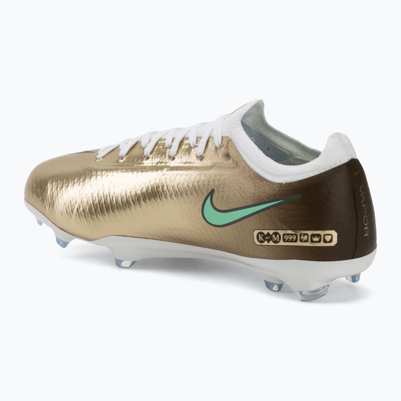 Children's football boots Nike Jr. Vapor 17 Pro "Kylian Mbappé" Metallic Gold/Green Glow 3