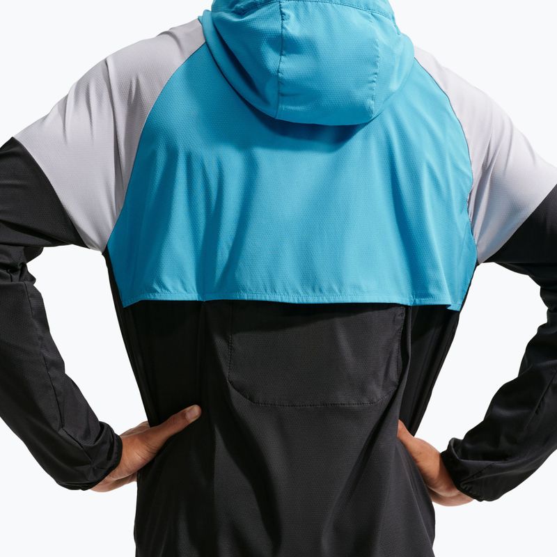 Men's running jacket Nike Impossibly Light Windrunner black/light current blue/wolf grey 5