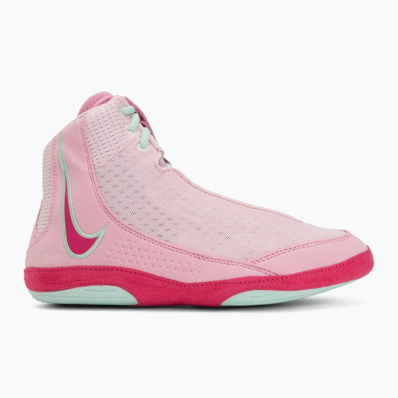 Wrestling shoes Nike Inflict 4 pink foam/desert pink/pink rise/rrtic green 2
