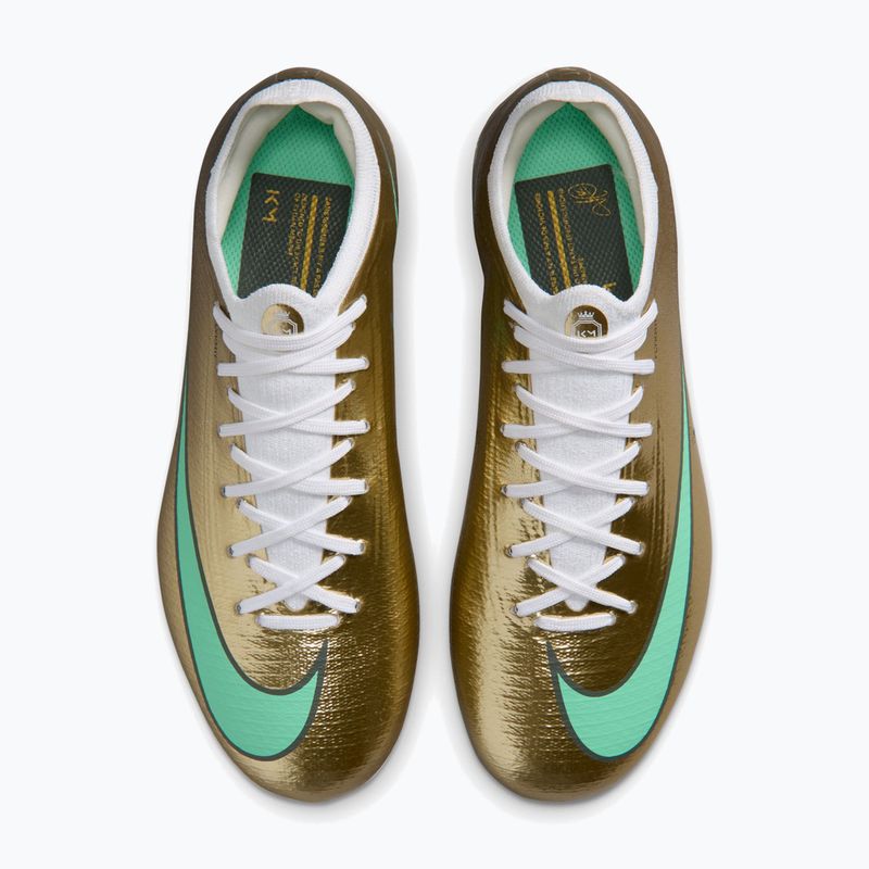 Children's football boots Nike Jr. Vapor 17 Pro "Kylian Mbappé" Metallic Gold/Green Glow 3