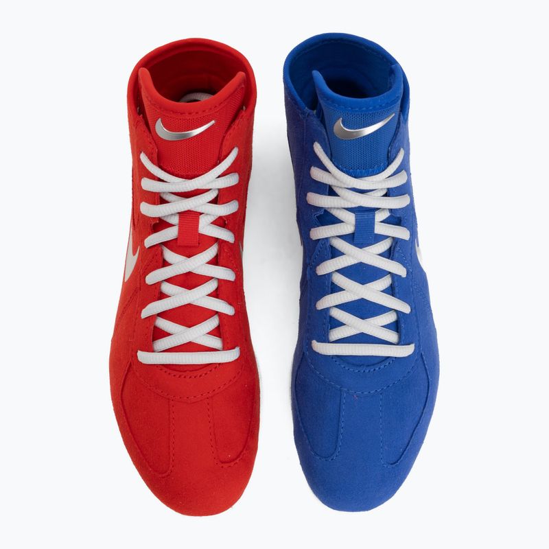 Wrestling shoes Nike Footsweep 2 hyper royal/metallic silver 5