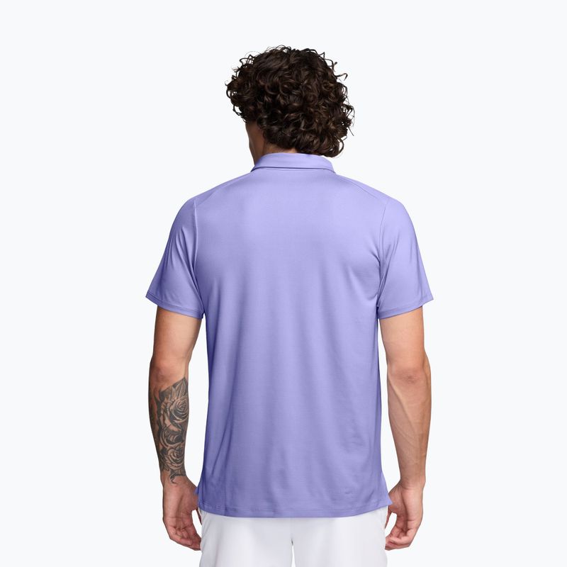 Men's tennis shirt Nike Court Advantage purple pulse/gridiron 2