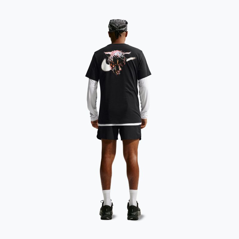 Men's running shirt Nike Dri-Fit Graphic black/white 2