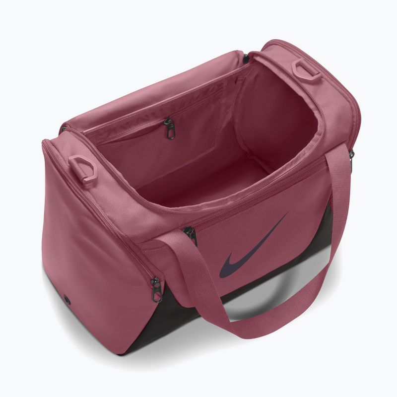 Training bag Nike Brasilia Duffel Extra Small 24 l pink smoke/black/gridiron 4