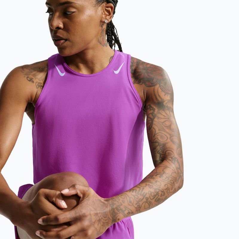 Women's running shirt Nike AeroSwift Dri-Fit ADV vivid purple/purple pulse 4