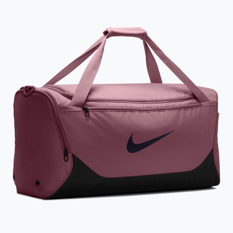 Training bag Nike Brasilia 60 l pink smoke/black/gridiron 2