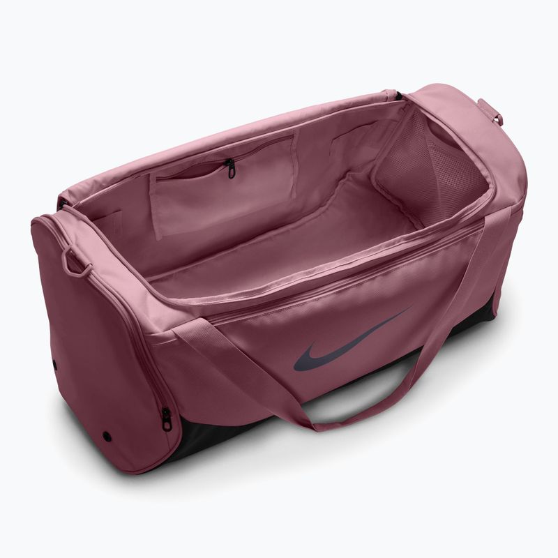 Training bag Nike Brasilia 60 l pink smoke/black/gridiron 4