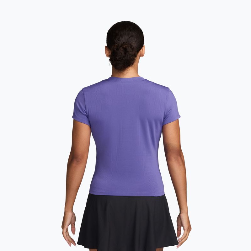 Women's tennis shirt Nike Court Advantage dark iris/white 2