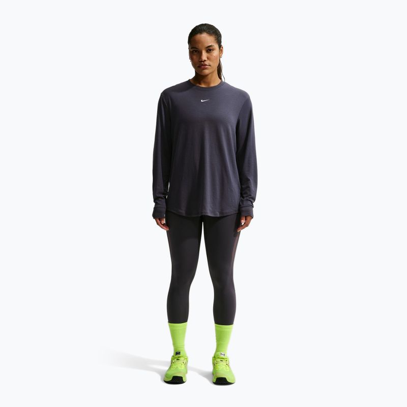 Women's training longsleeve Nike One Relaxed Dri-Fit gridiron/white 2