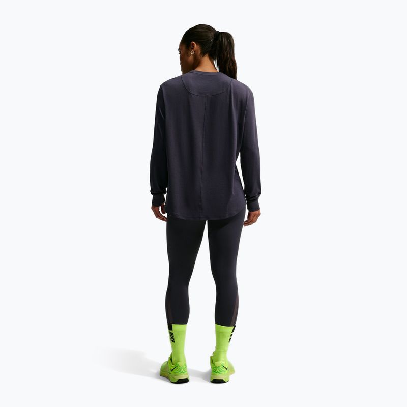 Women's training longsleeve Nike One Relaxed Dri-Fit gridiron/white 3