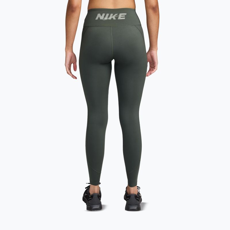 Women's leggings Nike One camo green/camo green/jade horizon/white 2