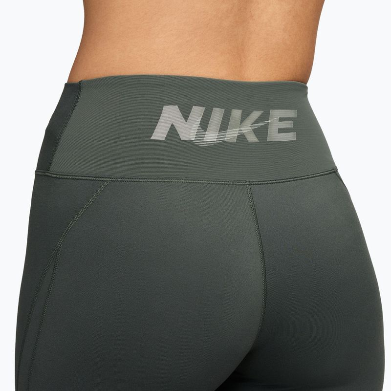 Women's leggings Nike One camo green/camo green/jade horizon/white 3
