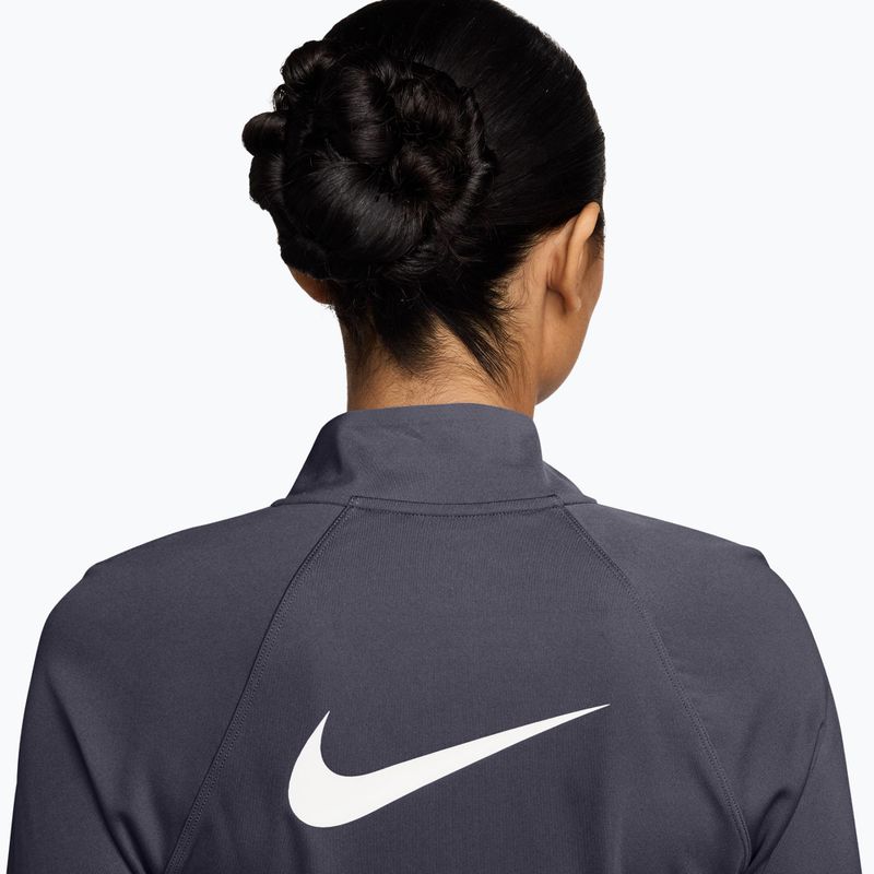 Women's running longsleeve Nike Tempo Swoosh Run Dri-Fit 1/4-Zip LS gridiron/white 3