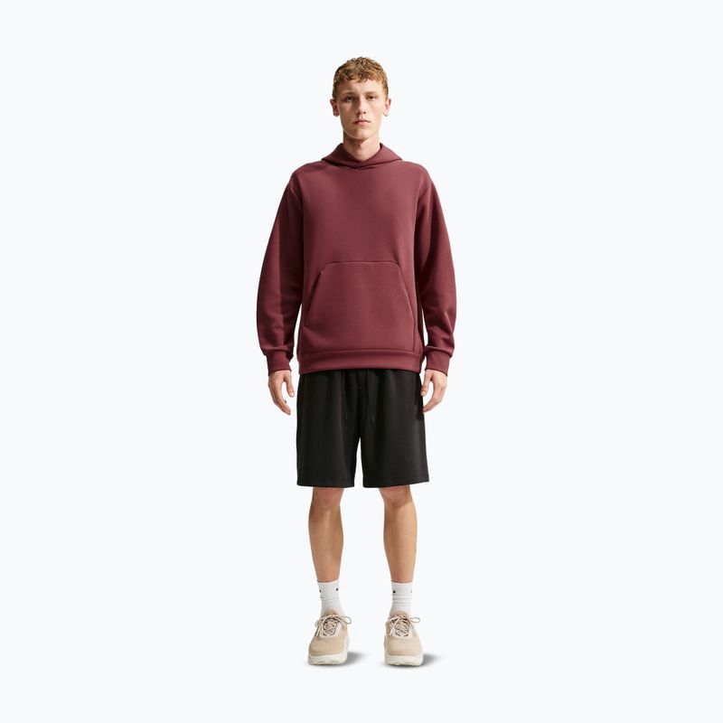 Men's training sweatshirt Nike 24.7 ImpossiblySoft Light Boulder/Black/Burgundy Crush 2
