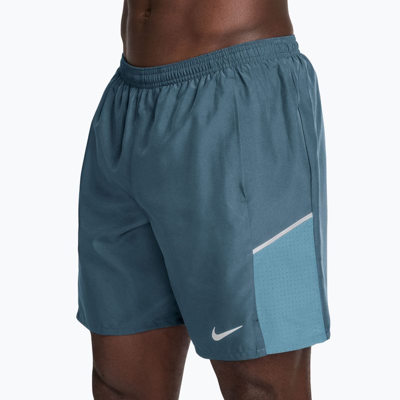 Men's running shorts Nike Miler Dri-Fit 2in1 7" smokey blue/cerulean 3