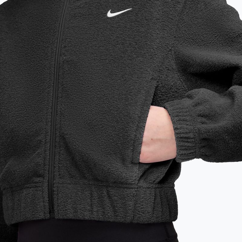 Children's sweatshirt Nike Pro Therma-FIT Full-Zip black/white 3