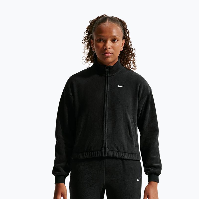 Children's fleece sweatshirt Nike Sportswear black/white