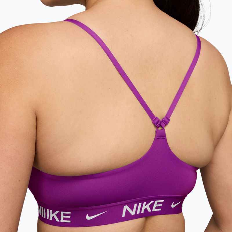 Women's sports bra Nike Dri-Fit Indy Light Support vivid purple 3