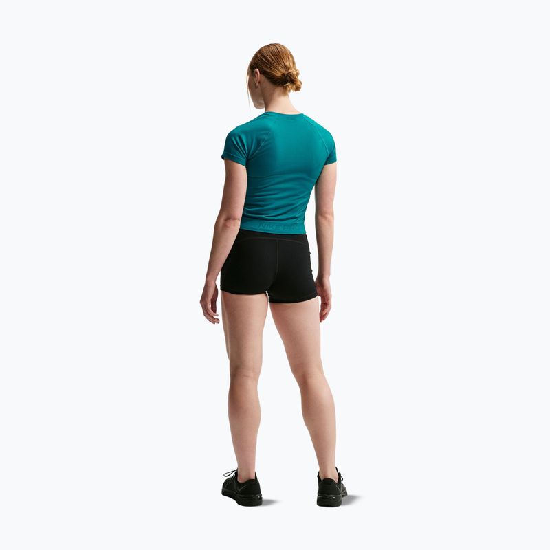 Women's training shirt Nike Pro Seamless Dri-Fit SS bright spruce 3