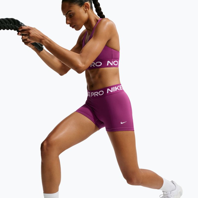 Women's shorts Nike Pro Mid-Rise Biker 3" true berry/white 6