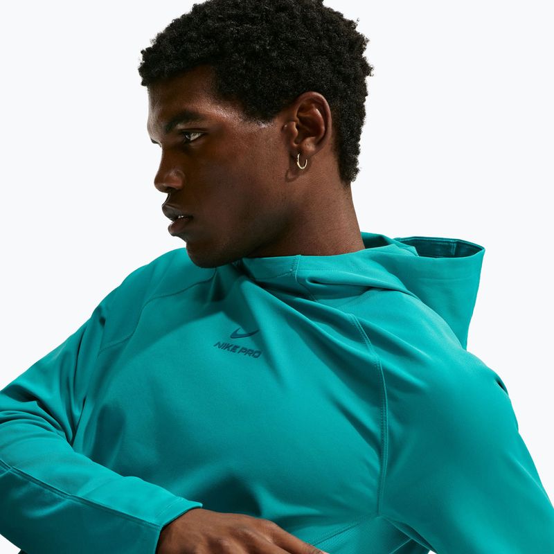 Men's training sweatshirt Nike Pro energy/bright spruce 5