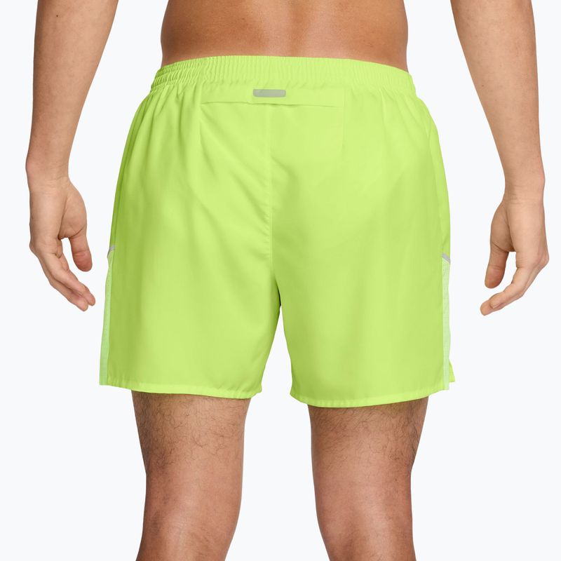Men's shorts Nike Miler Dri-Fit Brief Lined 5" light lemon twist 2