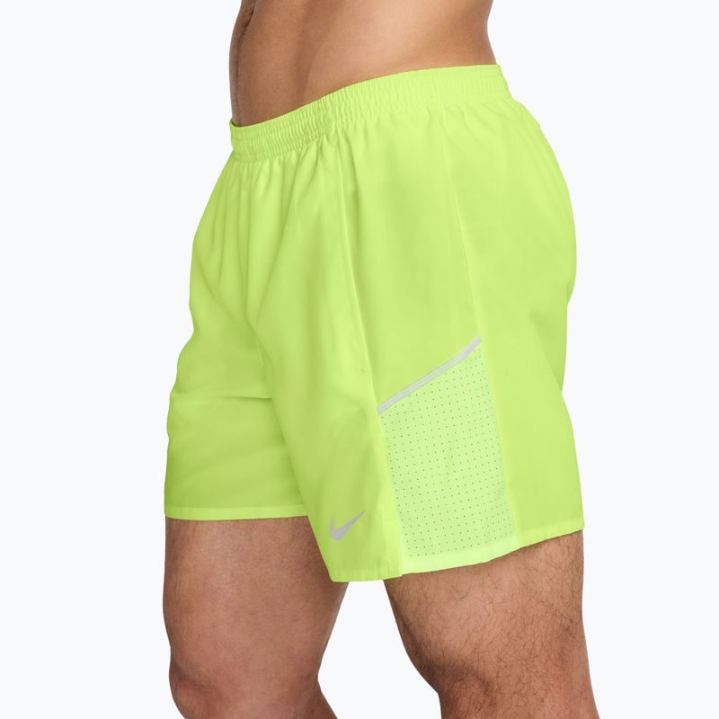 Men's shorts Nike Miler Dri-Fit Brief Lined 5" light lemon twist 3