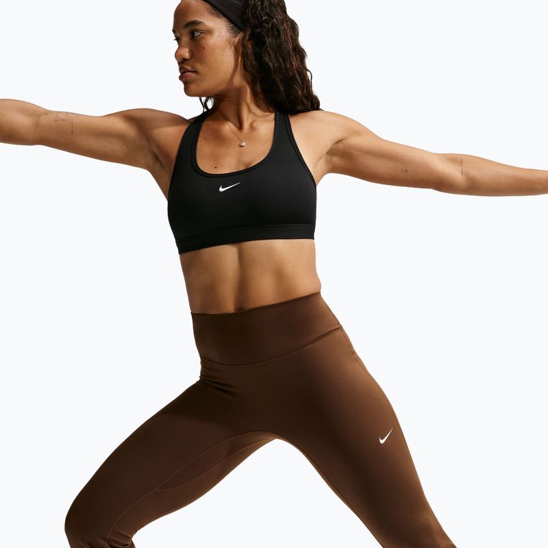 Women's leggings Nike One High Waisted Flared cacao wow/white 7