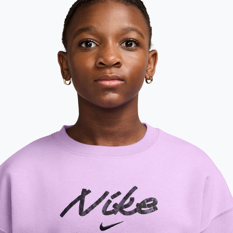 Children's sweatshirt Nike Sportswear Studio violet star 3
