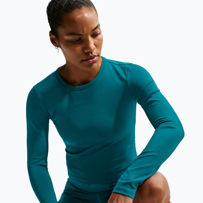 Women's training longsleeve Nike Pro Sculpt bright spruce/bright spruce 4