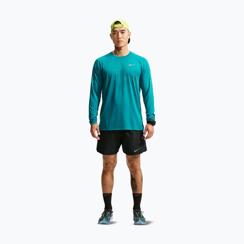 Men's running longsleeve Nike Stride bright spruce 2