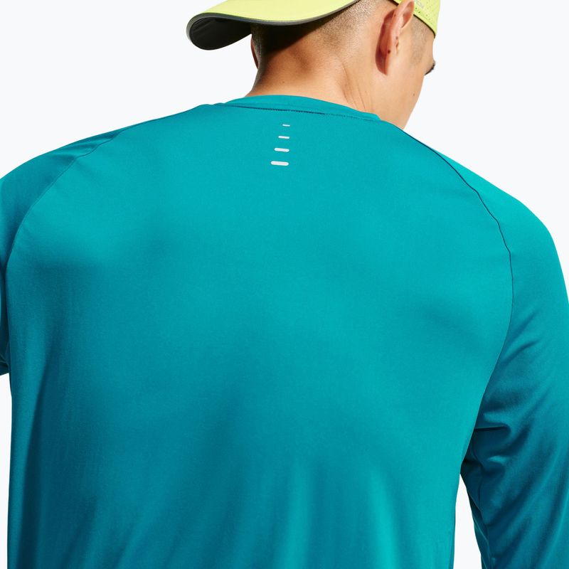 Men's running longsleeve Nike Stride bright spruce 5
