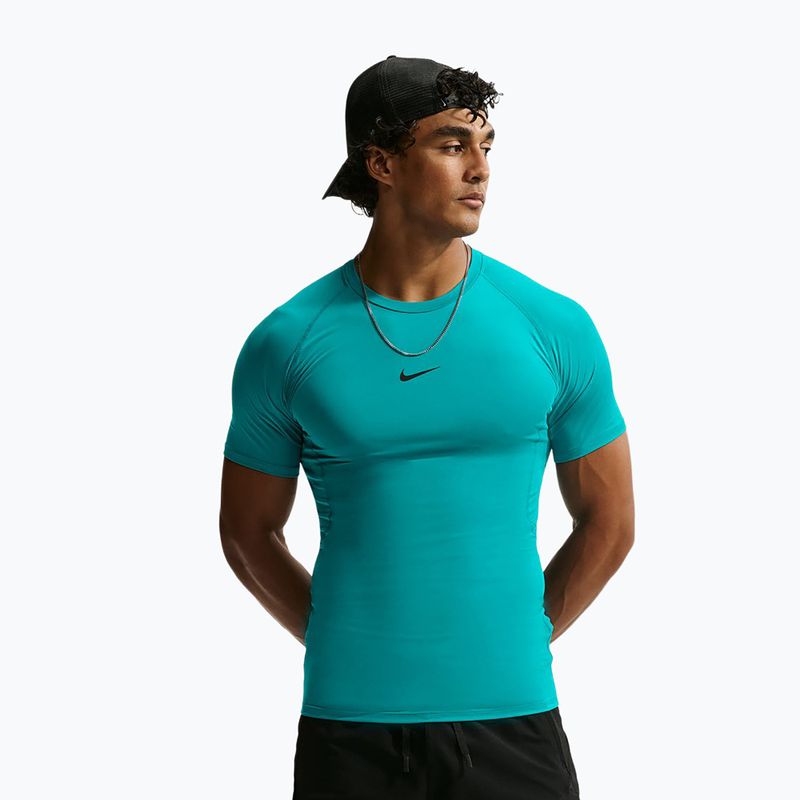 Men's training shirt Nike Pro Dri-Fit Tight SS Fitness energy/black