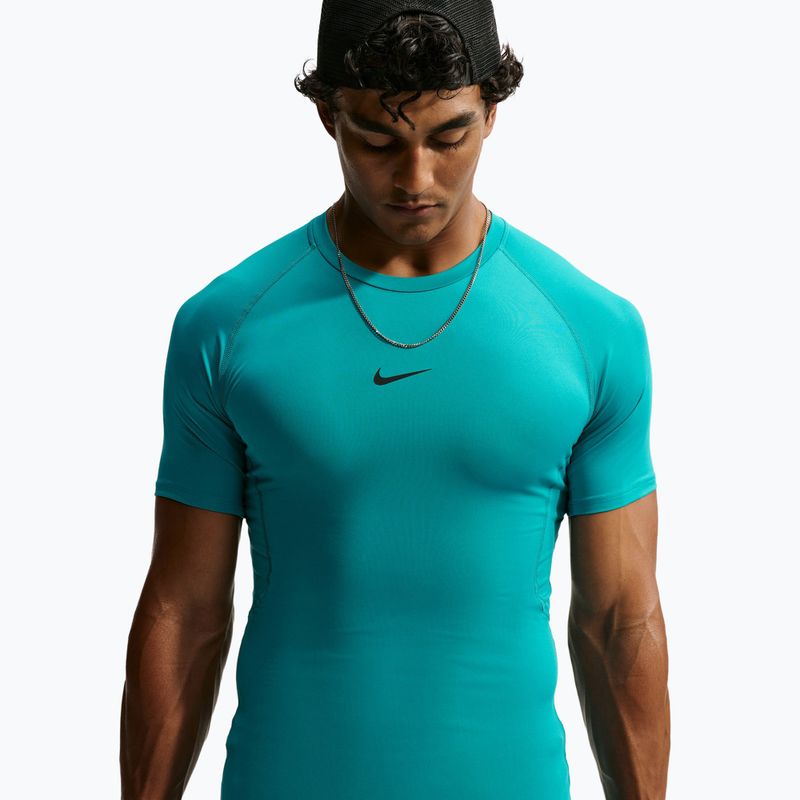 Men's training shirt Nike Pro Dri-Fit Tight SS Fitness energy/black 4