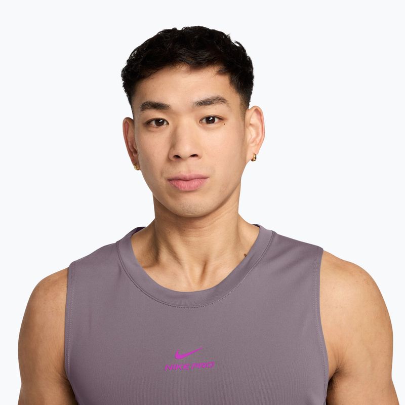 Men's training shirt Nike Pro Training Dri-Fit purple smoke/vivid purple 3