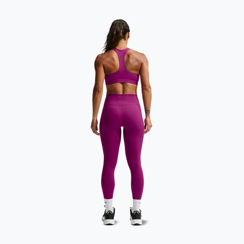 Women's sports bra Nike Swoosh Medium Support true berry/white 3