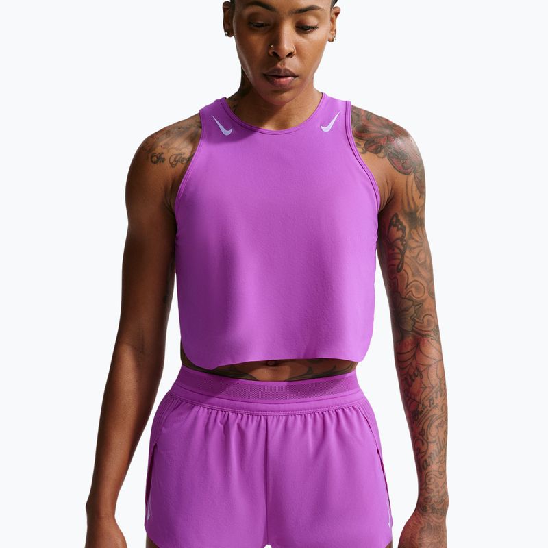 Women's running shorts Nike AeroSwift Dri-Fit ADV Mid-Rise 3" vivid purple/purple pulse 4