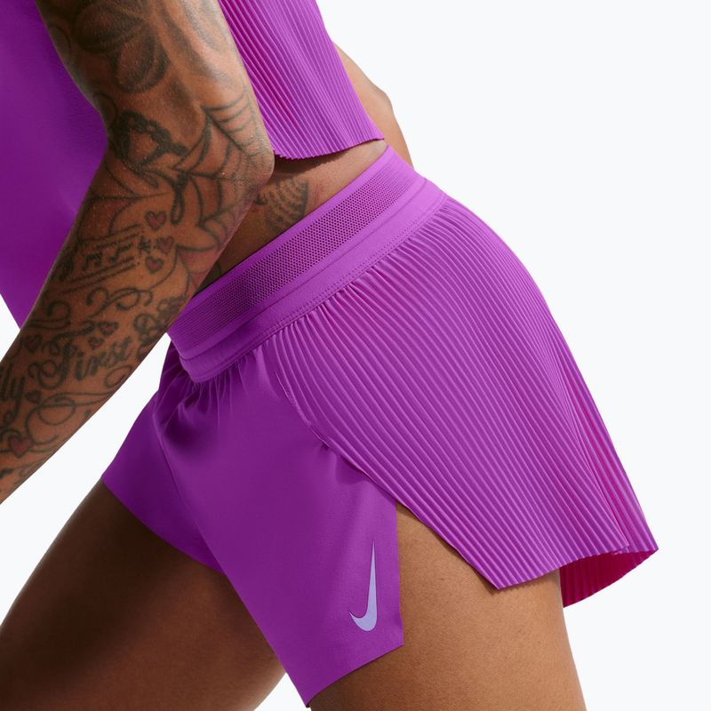 Women's running shorts Nike AeroSwift Dri-Fit ADV Mid-Rise 3" vivid purple/purple pulse 5