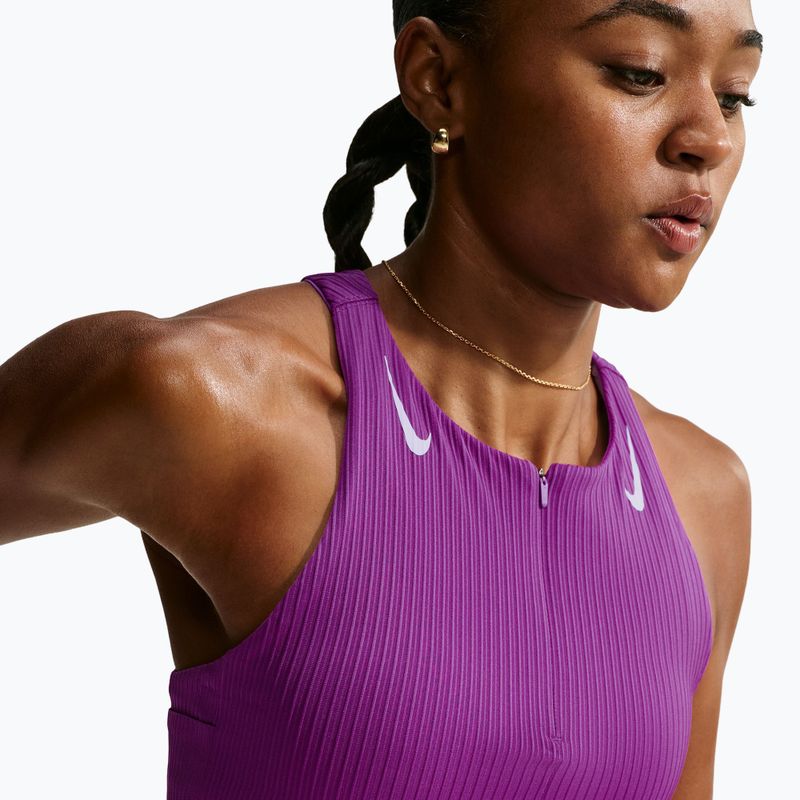 Women's running shirt Nike AeroSwift vivid purple/purple pulse 5
