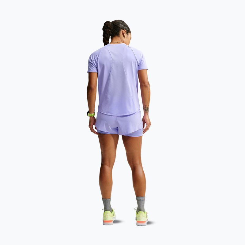 Women's running shorts Nike Swift Mid-Rise 2in1 purple pulse 3