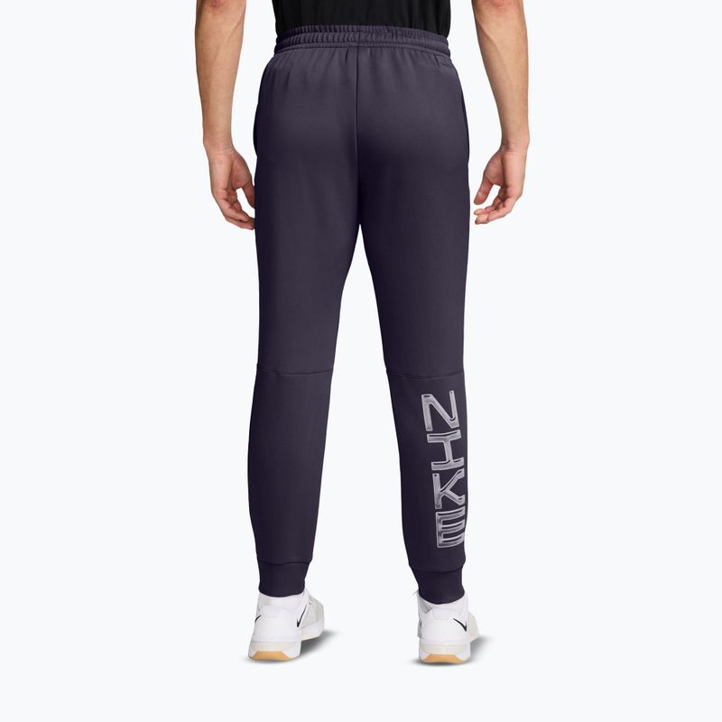 Men's trousers Nike Flex Dri-Fit UV Fleece purple dynasty/white 2