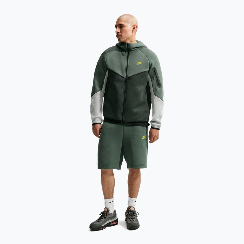 Men's sweatshirt Nike Tech Windrunner Full Zip camo green/black spruce/chrome yellow 2