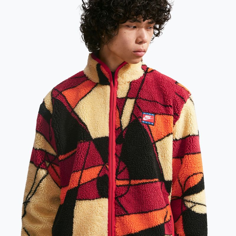 Men's jacket Nike Club Winterized Full-Zip university red/soft yellow/black 4