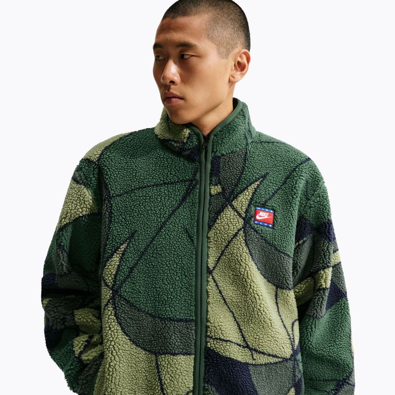 Men's jacket Nike Club Winterized Full-Zip fir/light smoke grey 4