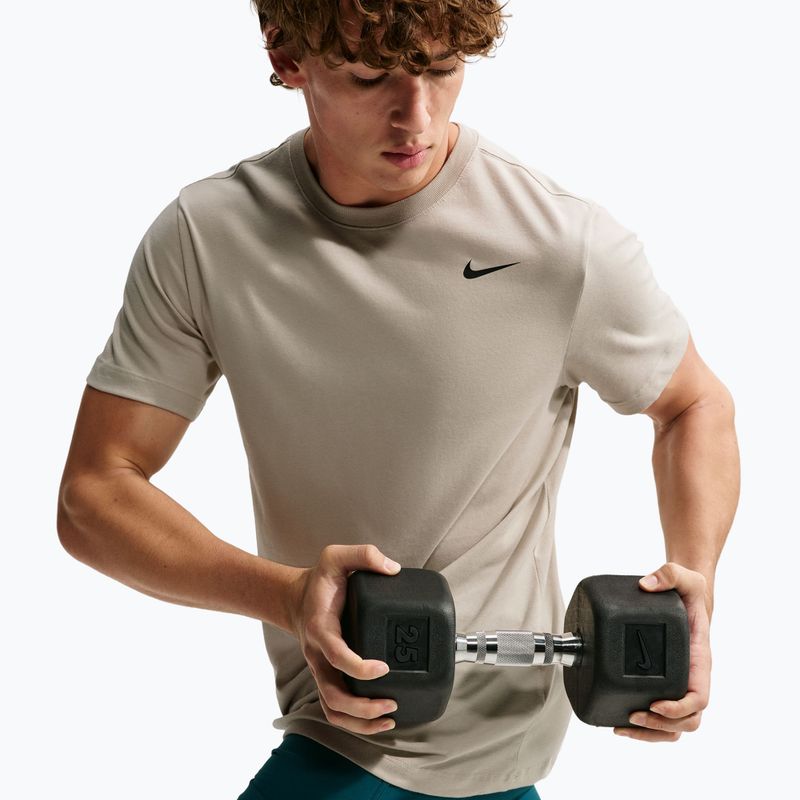 Men's T-shirt Nike Dri-FIT cream li/black 4