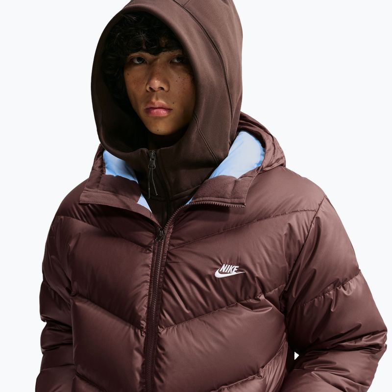Men's down jacket Nike Windrunner light chocolate/light chocolate/white 4